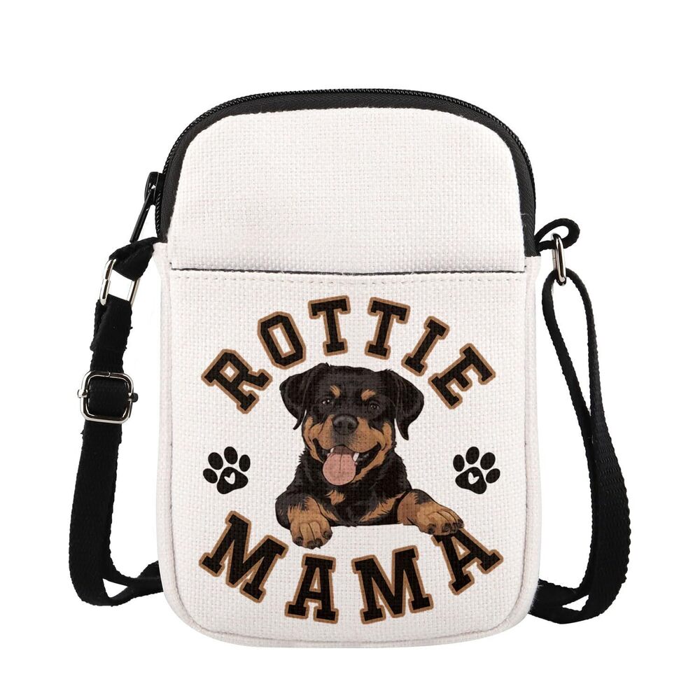 4573 Rottweiler Mom Gift, Rottie Mama Crossbody Bag for Dog Owner, Gifts